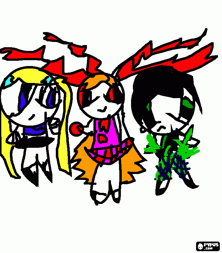 Omalovánka Powerpuff girls