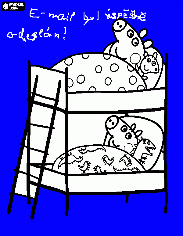 Omalovánka Pras. Peppa a pras. Tom