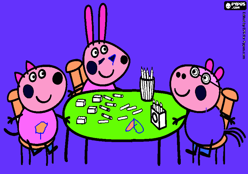 Omalovánka Pras. Peppa