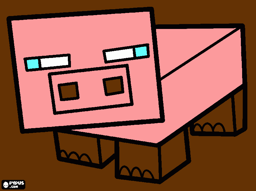 Omalovánka prase v bahně