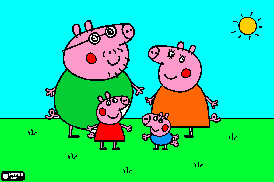 Omalovánka PRASIATKO PEPA