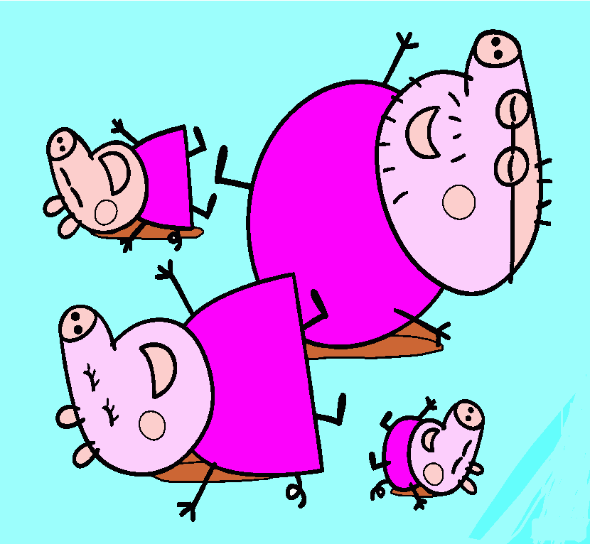 Omalovánka Prasátka v blátě