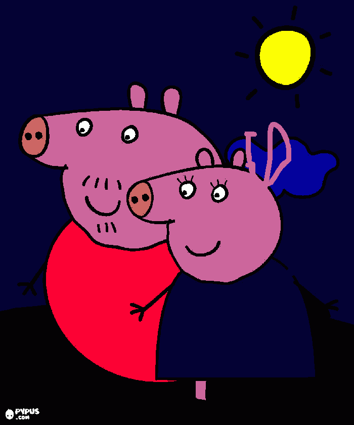 Omalovánka prasátko pepina