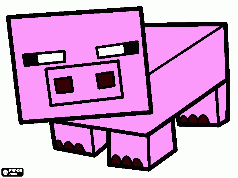 Omalovánka pratse minecraft