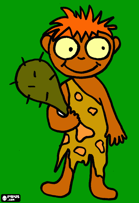 Omalovánka pračlověk