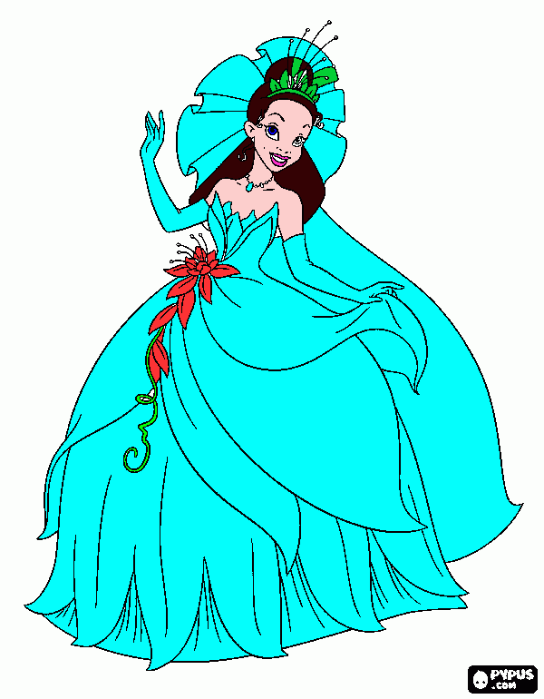 Omalovánka Princezna a žába