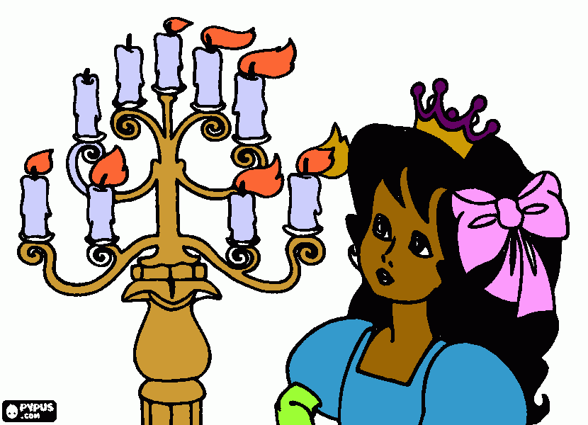 Omalovánka princezna  Aneta