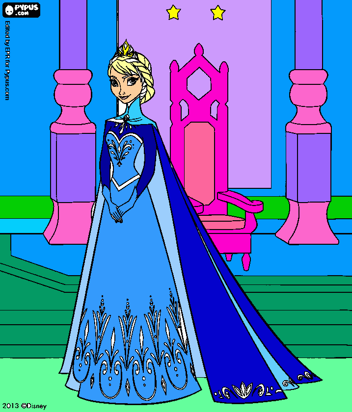 Omalovánka Princezna Elsa