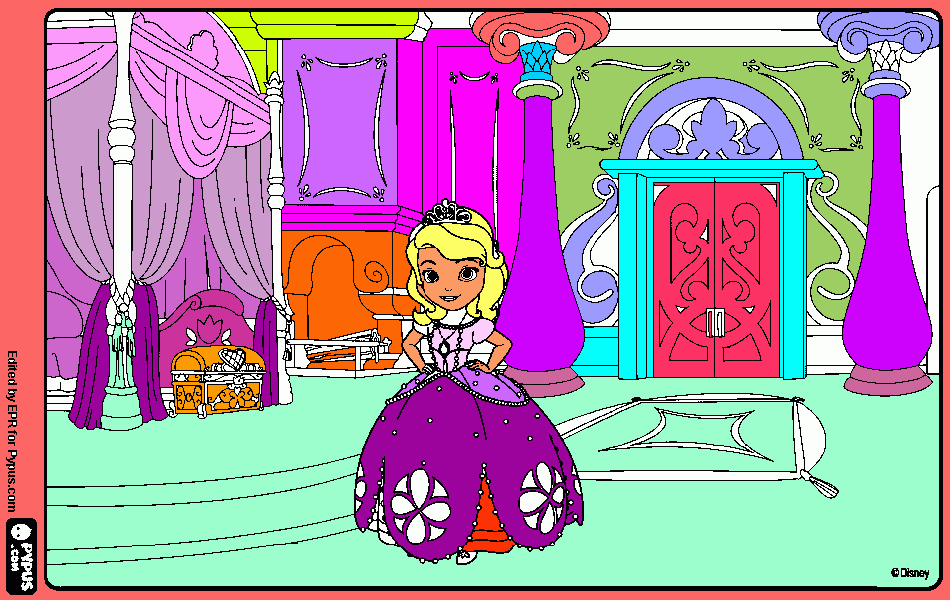 Omalovánka Princezna Liduška