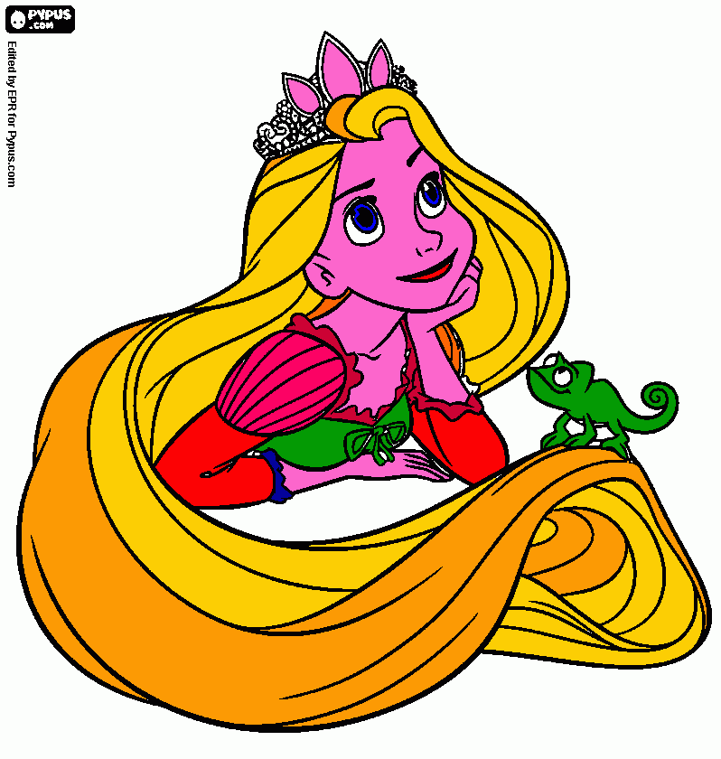 Omalovánka princezna Locika