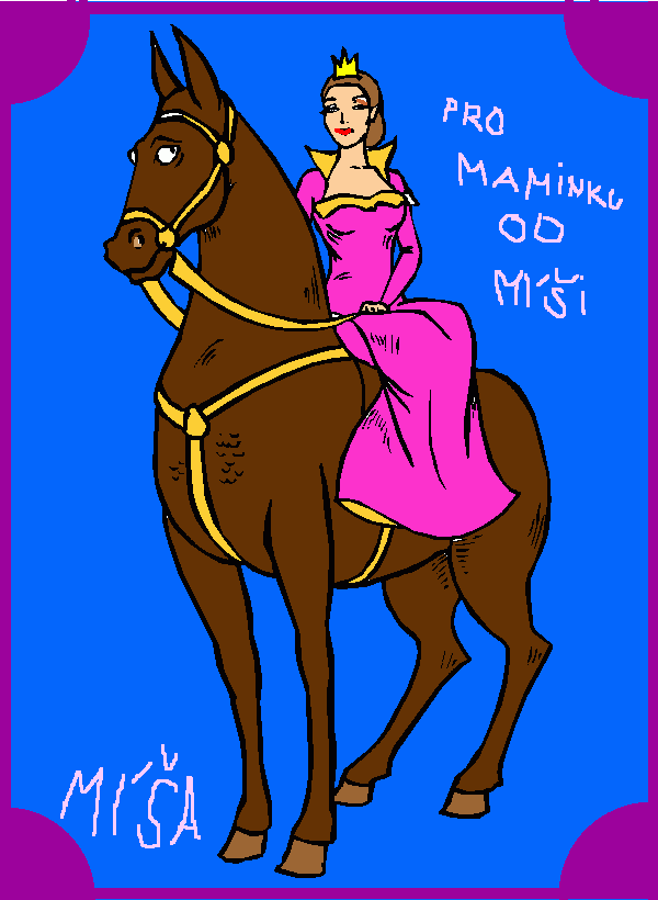 Omalovánka princezna Míša