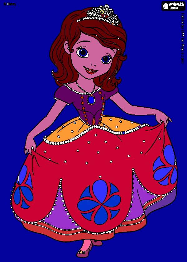 Omalovánka princezna sofie