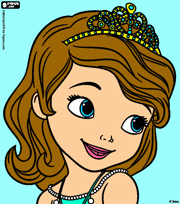 Omalovánka princeznicka