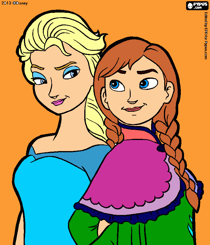 Omalovánka Princezny_ledové království