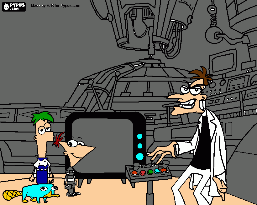 Omalovánka PVINIAS A FERB