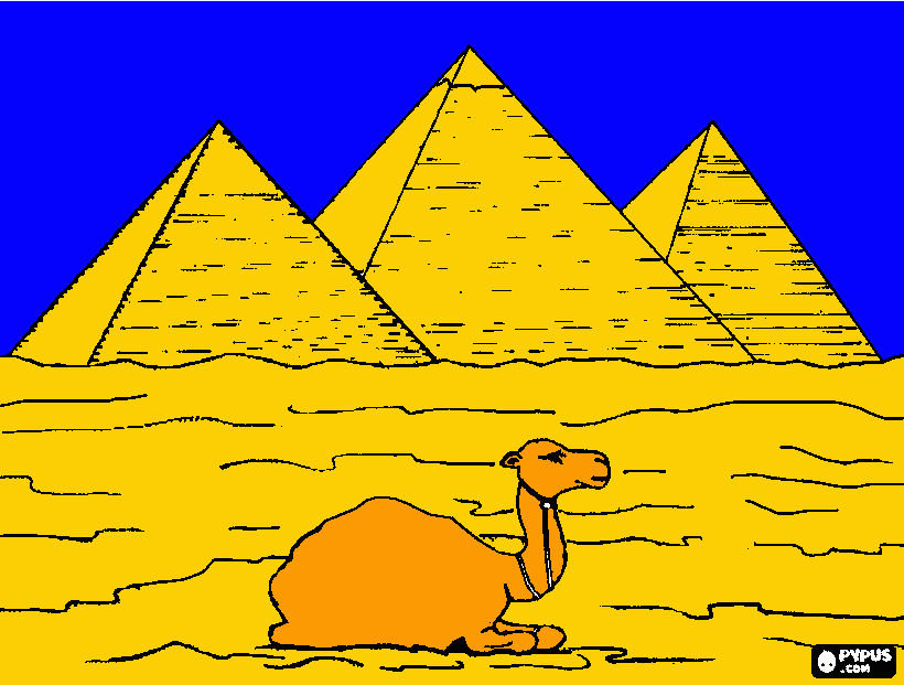 Omalovánka pyramídy