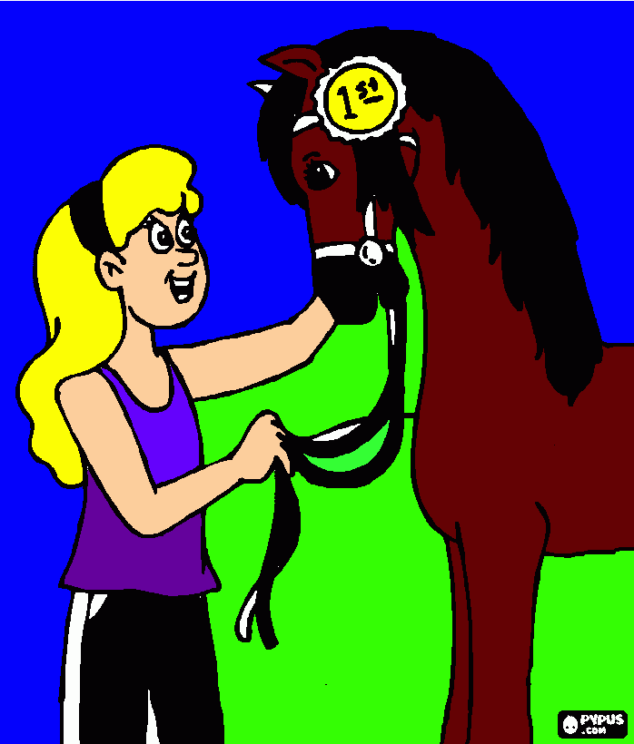 Omalovánka Radušky kůn