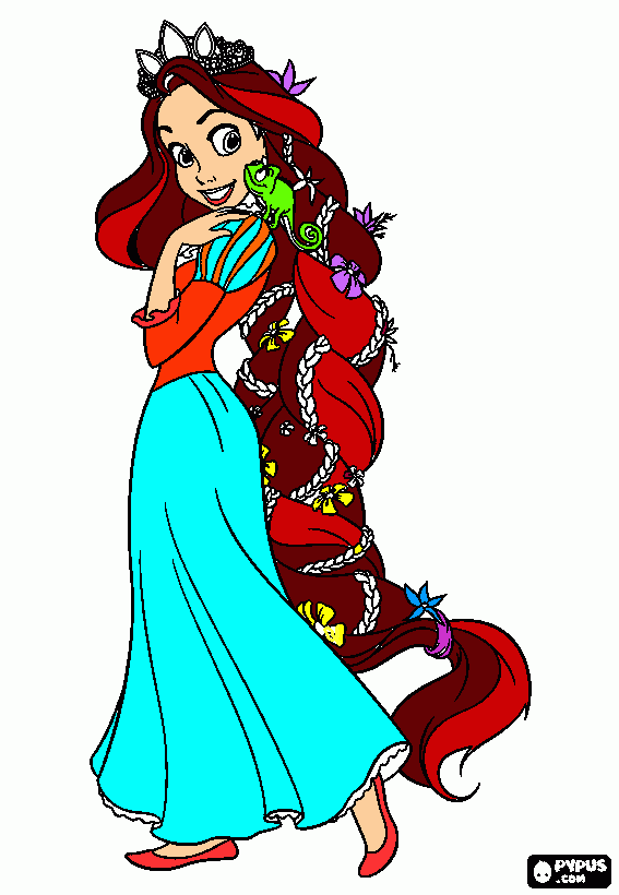 Omalovánka Rampunzel