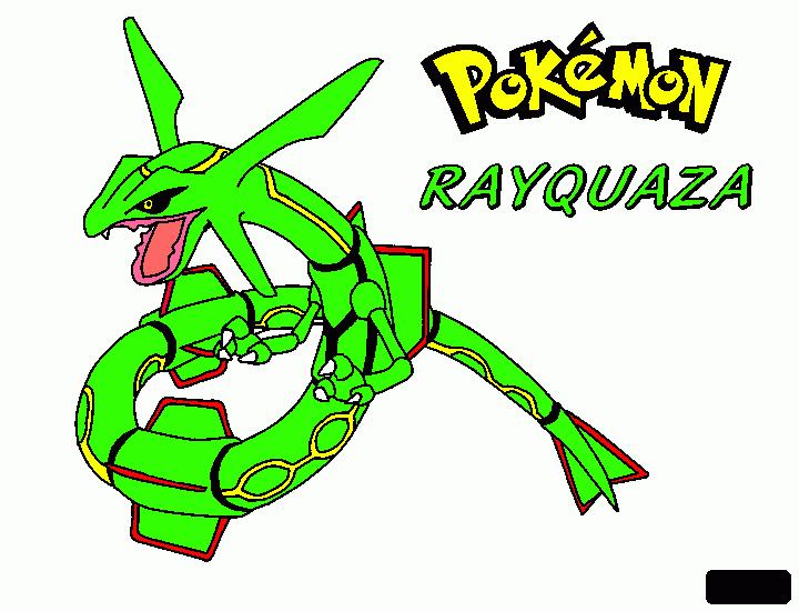 Omalovánka Rayquaza