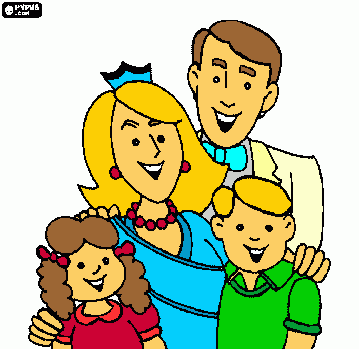 Omalovánka Rodinné setkání