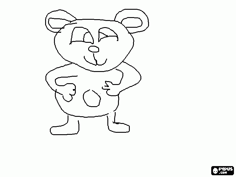 Omalovánka rozkošné zvířátko