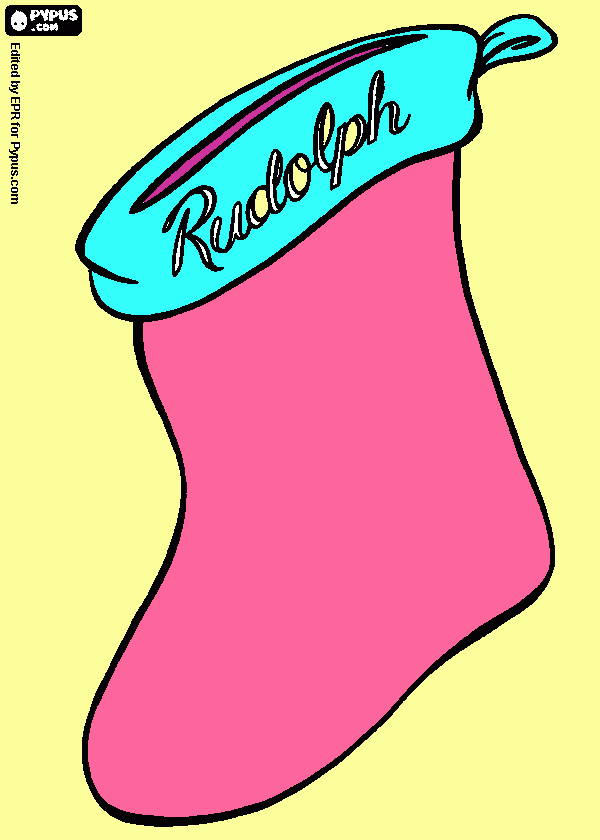 Omalovánka Rudolfova Vánoční požka