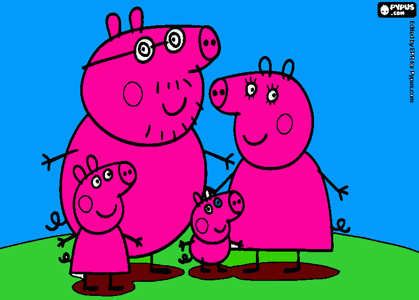 Omalovánka Ruzova rodinka