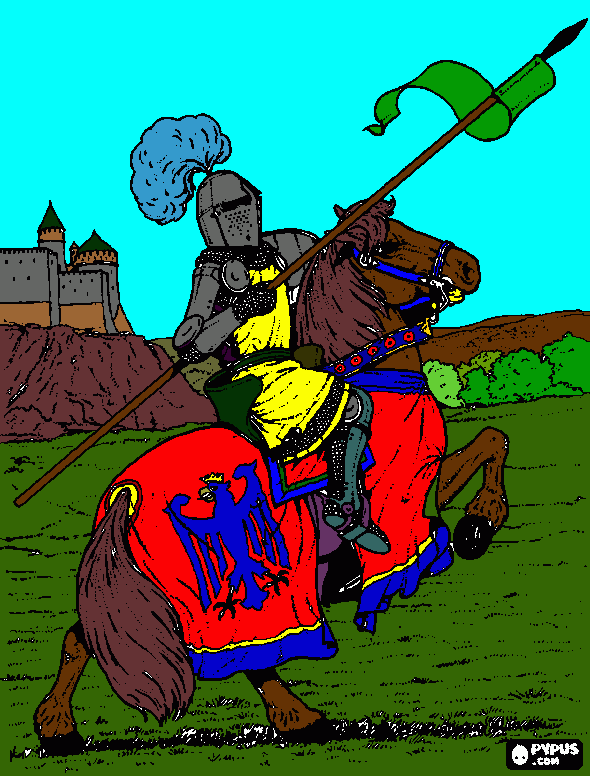 Omalovánka Rytir 02