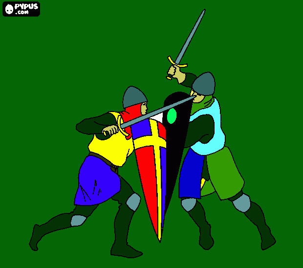 Omalovánka Rytir_01