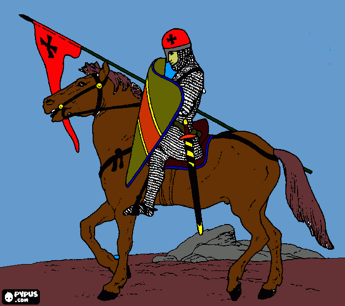 Omalovánka Rytir_03