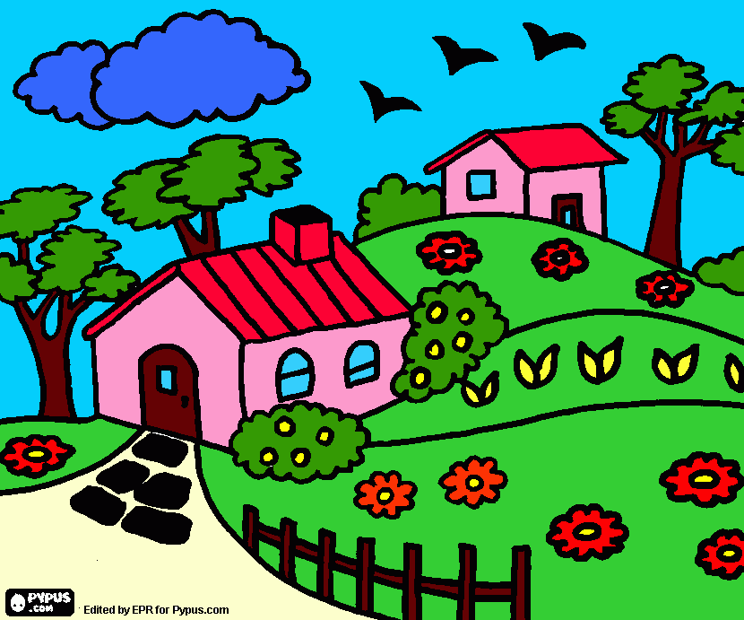 Omalovánka s farbami