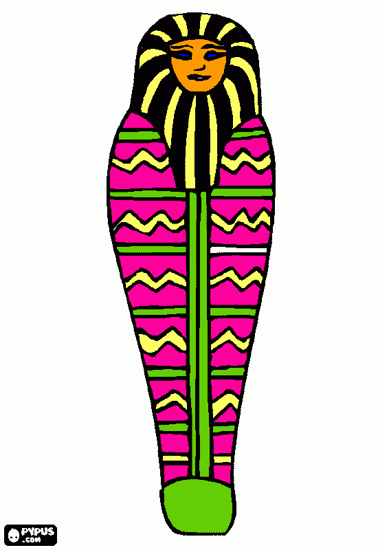 Omalovánka sarkofág