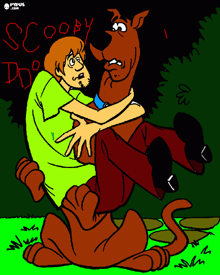 Omalovánka Scooby doo