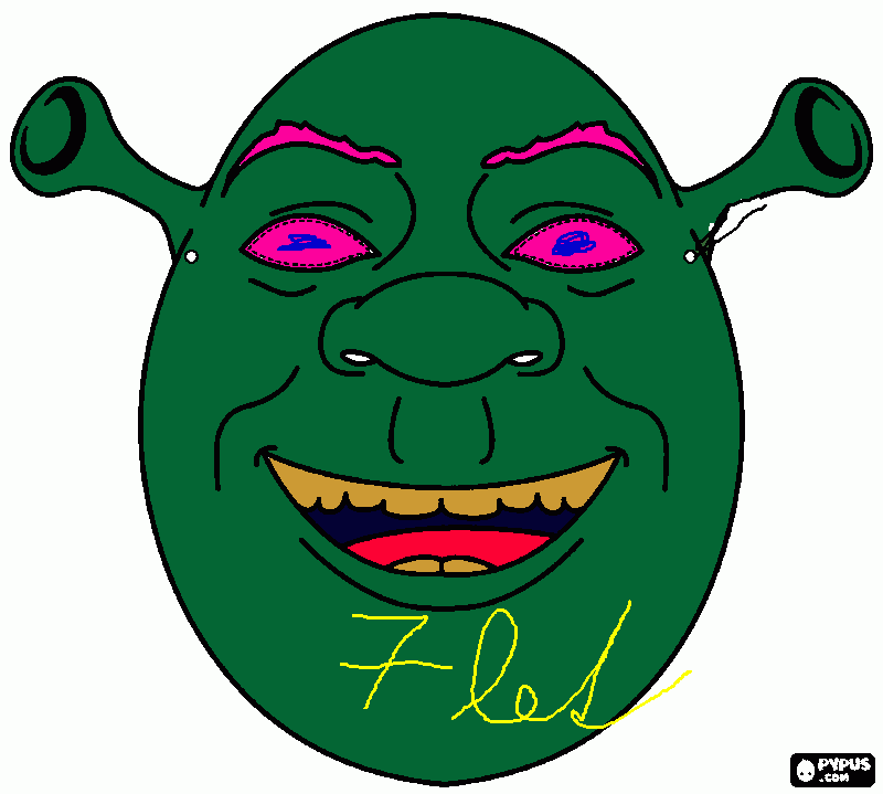 Omalovánka Shrek je borec