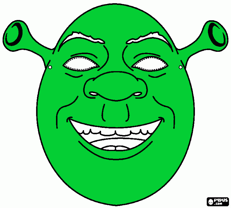 Omalovánka shrek pro vali