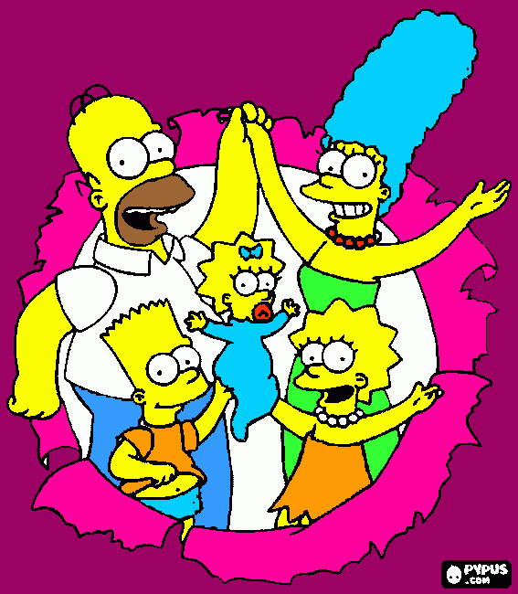 Omalovánka Simpsons