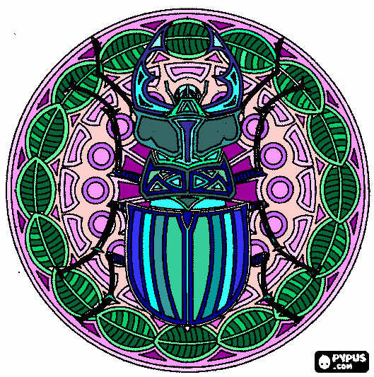 Omalovánka skarabeus