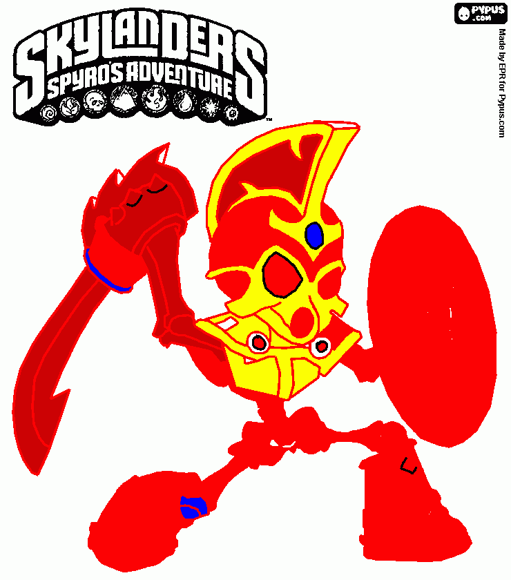 Omalovánka Skylander