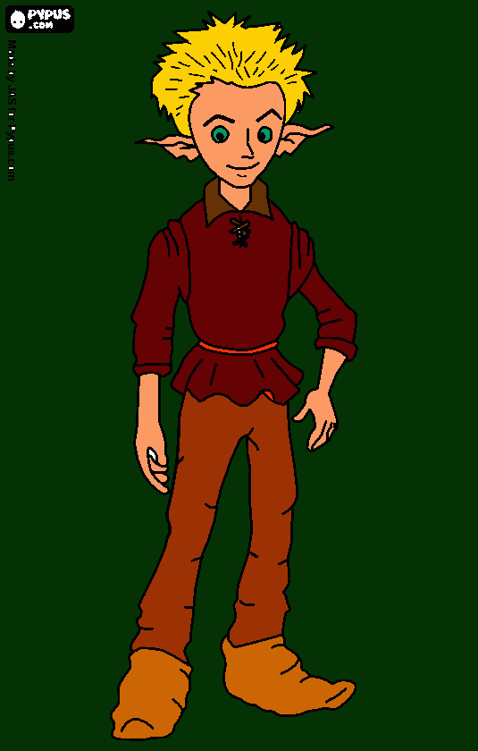 Omalovánka skřítek