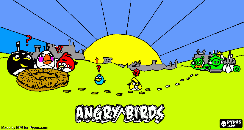 Omalovánka Slunný den