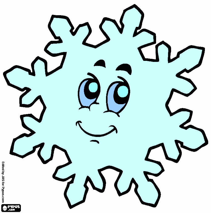 Omalovánka snowflake