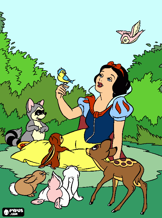 Omalovánka sněhurka 3