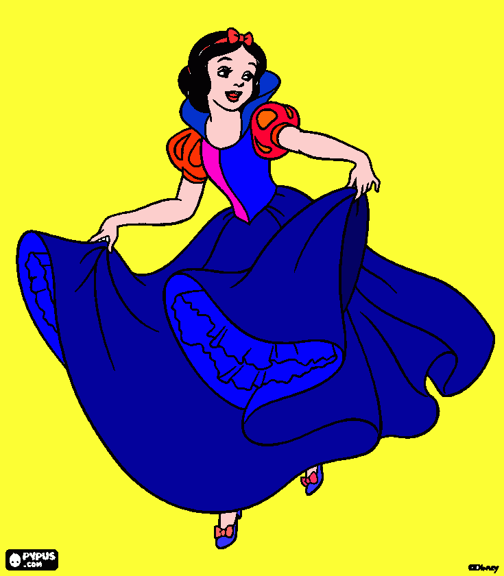 Omalovánka Sněhurka od Emičky