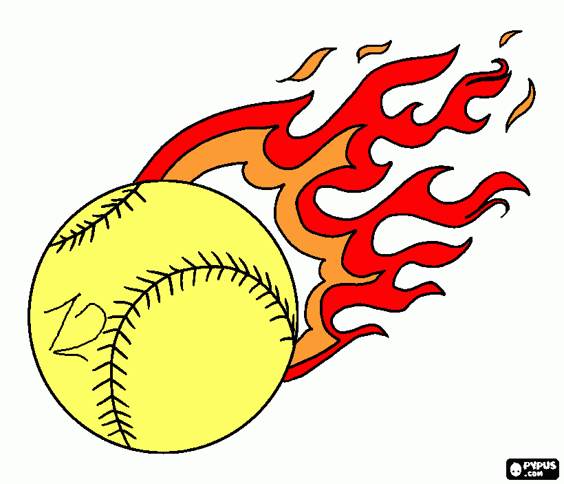 Omalovánka softball