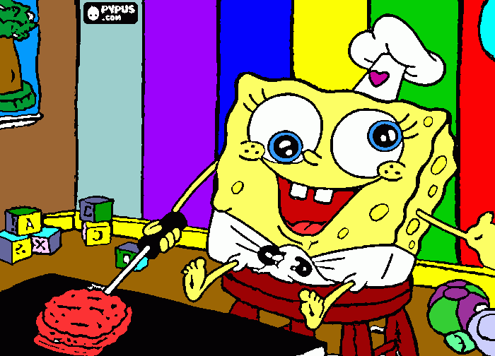 Omalovánka songebob