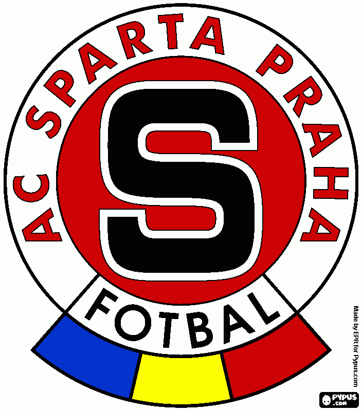 Omalovánka Sparta Praha Fotbal