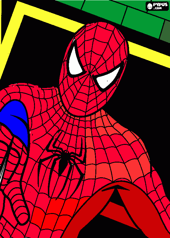 Omalovánka spiderman omalovanka