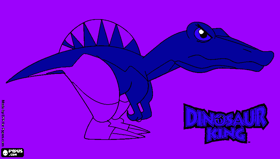 Omalovánka spinosaurus