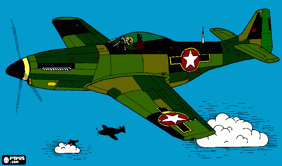 Omalovánka stihaci letoun