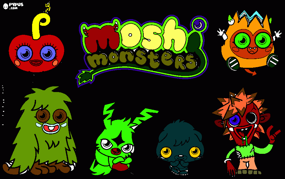 Omalovánka Strašidla